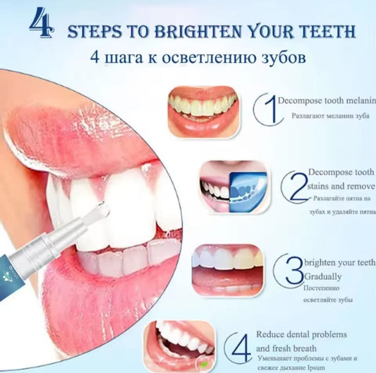 LAPIZ BLANQUEADOR DENTAL PROFESIONAL - ELIMINACION DE MANCHAS Y DIENTES MAS BLANCOS