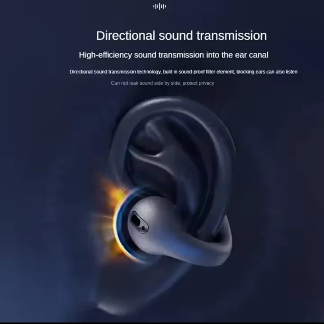 AURICULARES DE CONDUCCION OSEA SIN INSERTAR EN EL OIDO - DISEÑO CLIP ERGONOMICO Y SONIDO ENVOLVENTE