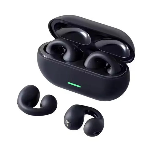 AURICULARES DE CONDUCCION OSEA SIN INSERTAR EN EL OIDO - DISEÑO CLIP ERGONOMICO Y SONIDO ENVOLVENTE