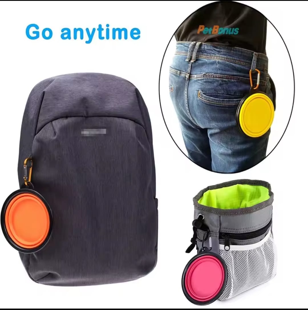 TAZON PLEGABLE Y PRACTICO PARA PERROS - IDEAL PARA VIAJES Y PASEOS